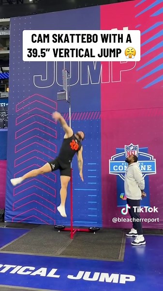 Cameron Skattebo's Impressive 39.5” Vertical Jump