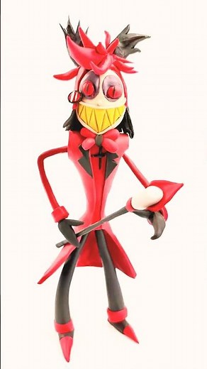 I sculpted FULL BODY ALASTOR (Hazbin Hotel)! 📻🔴 Clay Art