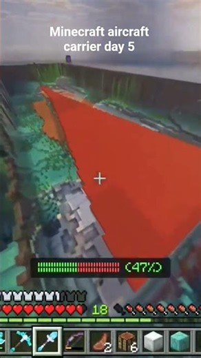 Minecraft aircraft carrier day 5 progress #youtubegaming #minecraft #minecraftbuilding