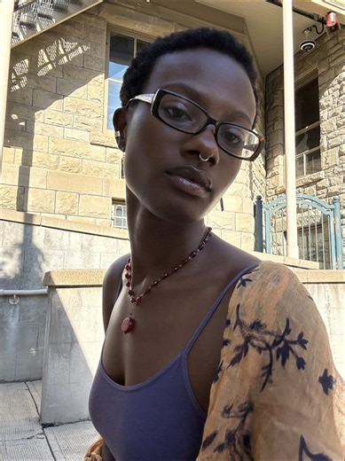 took this lighting test clip and made it cute🪻#seducingmylife #blackbeauty #summer #ootd