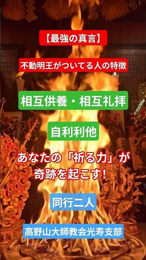 【最強の真言】お不動様がついてる人の特徴：あなたは、「奇跡」を起こす力を秘めている。#最強の真言#不動明王がついてる人の特徴