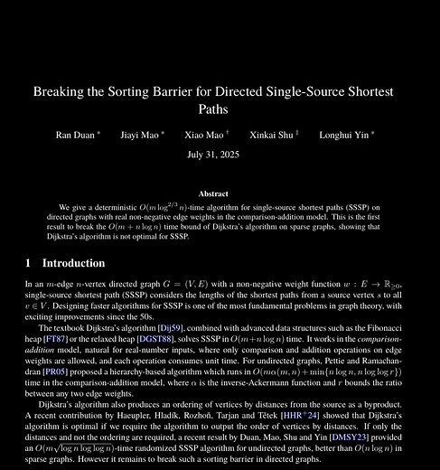New Sorting Algorithm Breakthrough is Better than Dijkstra | NextBigFuture.com