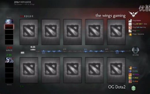 OG vs Wings TI6小组赛A组 BO2 第一场 8.5_AI_1080P