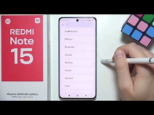 Redmi Note 15: How to Change System Language