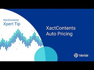 How to Use XactContents Auto Pricing | Xpert Tip