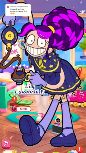 Lily Lovebraids (Poppy playtime chapter 5) makeover My Talking Angela #mytalkingangela2 #shorts