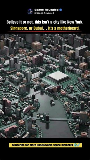 Looks Like a Futuristic City… But It’s a Motherboard 😱 #shorts #trending #tech #viral #technology