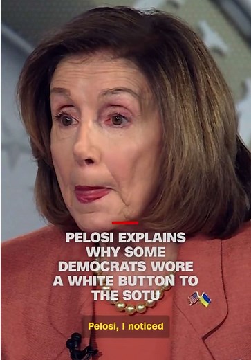 CNN's Kaitlan Collins spoke to Rep. Nancy Pelosi, who explained why many Democrats wore a pin that read