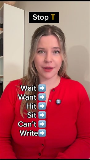 Improve your English with Evelyn on Instagram: "Stop T - English Pronunciation #english #learnenglish #pronunciation"