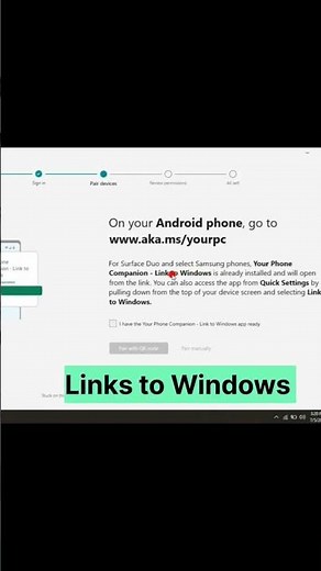 Link Your Phone with Laptop #window #tech #error #computer #microsoft ‪@HappyLearningTech‬