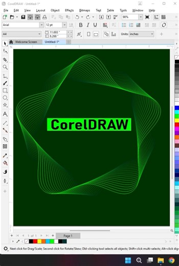 Coreldraw Line Mixed And Bland For More Tips