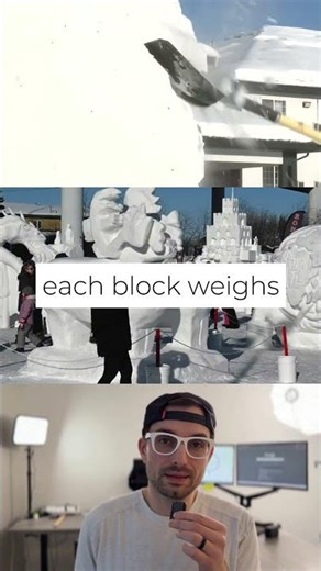 Snow Art Takes Over Downtown