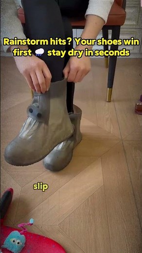 Still getting soaked shoes in the rain? This shoe cover fixes it instantly 🌧️