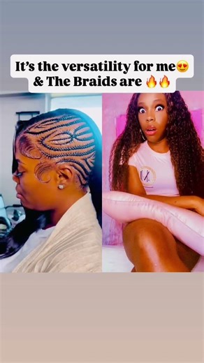 This hairstyle is so pretty 😍‼️ #quickweave #hairstyles #braids #braidtutorial #fyp