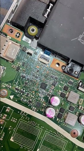 Motherboard water damage #laptoprepair
