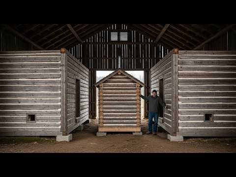 He built a "cabin within a cabin" — And the vacuum of air saved it when the firewood ran out.