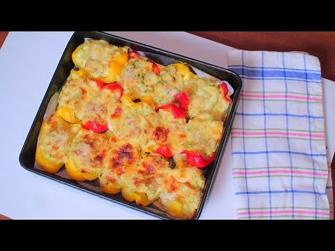 PEPERONI RIPIENI al forno SFIZIOSI (senza carne) ricetta veloce