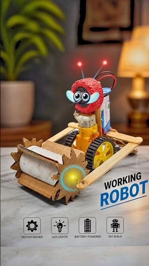 Diy working Robot 🤖 😉 #ytshorts #diy #rjexperiment #experiment
