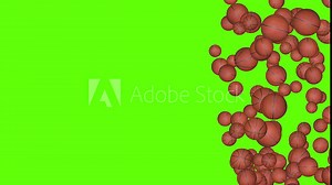 4K 3D Basketball ball spinning on a green screen Animation background, loop. International basketball tournament, winning sport equipment. bouncy sport equipment, ball. Tennis player winning court.