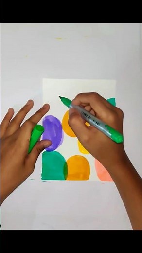 Easy & Colorful Abstract Drawing with DOMS Brush Pens 🎨