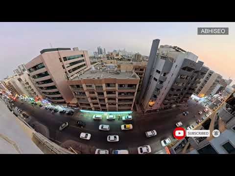 Dubai Evening Time-lapse 🌇 7th Floor Balcony View | Traffic & Sunset Skyline