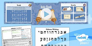 RE: Judaism: Holy Book Year 3 Lesson Pack 5
