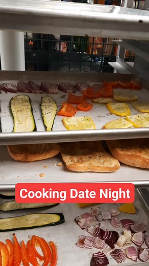 Looks at this fresh, colorful l, delicious looking food our couples prepared tonight?!? Mmmmmm! #risotto #datenight #Back2Basics | Back 2 Basics Cooking