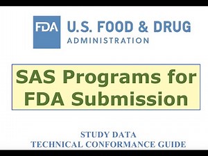 FDA guide for submitting SAS programs | optimize your programming set-up from the beginning