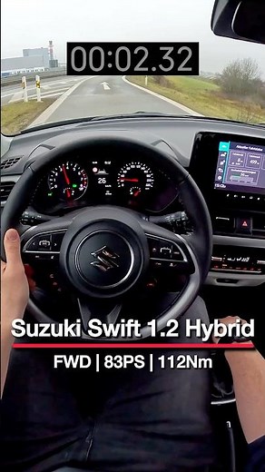 2025 Suzuki Swift 1.2 Hybrid | 83PS | 0-100 km/h Acceleration