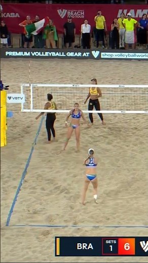 Epic Beach Volleyball Finish! Valentina Leads Italy to Glory 🇮🇹🔥 #volleyball #volleypulsezw