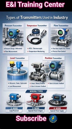 Types of Transmitters #transmitter #instruments #electrical #automation