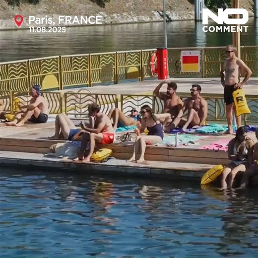 Thousands of people have been swimming in the River Seine since Paris opened three public bathing sites last month, the first in more than a century. #nocomment | Euronews English