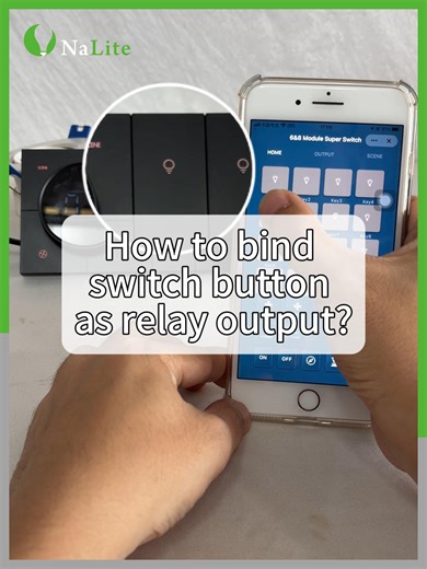 How to bind switch button as relay output? ✅ Dual control: physical buttons mobile app. ✅ Streamline installation and improve user experience. ✅ Flexible setup for any project. Watch the full tutorial to master relay binding for your projects. 📩 DM us for more details. #SmartSwitch #InstallationGuide #B2BTechnical #SmartLife | Nalite Smart Home Switches & Sockets