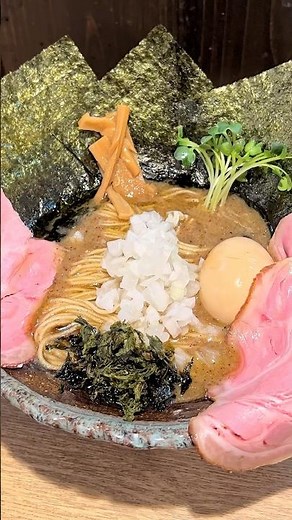 Japanese niboshi ramen! rich thick broth made by a 22-year-old chef
