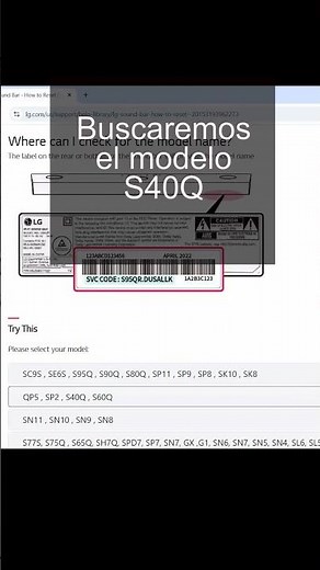LG barra de sonido reinicio de fabrica short #automobile #detailing #tips