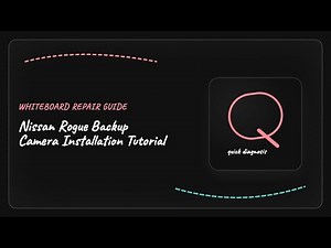 Nissan Rogue Backup Camera Installation Tutorial