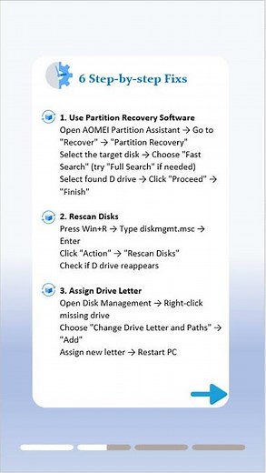 D Drive Disappeared in Windows 11/10? Easy Fixes That Actually Work! #windowstips #cybersecurity