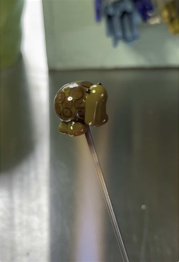 Hi 👋 good to be back. If you’re still here, you’re turtly awesome! 🐢 #glassart #glassartist #glass #lampwork #art #artist #artistsoftiktok #artsy #artsyfartsy #artstudio #artprocess #canadianartist #turtle #turtles #turtletok