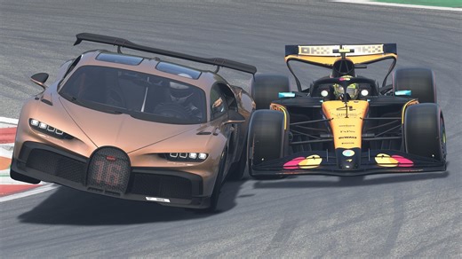 6.8K views · 128 reactions | McLaren MCL39 F1 vs Bugatti Chiron Pur Sport at Monza #fblifestyle | Carluxius | Facebook