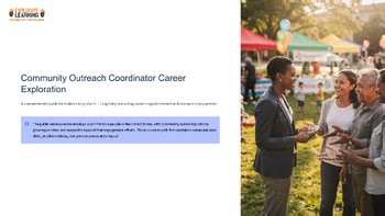 Community Outreach Coordinator Public Service Career Exploratio Career