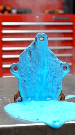 Watch This INSANE Foam Transformation on a Rusty Fuel Pump Bracket! 🔥