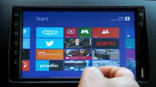 E3iO 2Din CarPC With Windows 8 | Car Computer 7" Touch Screen with Hotspots (Wi-Fi)