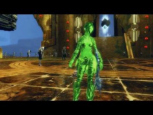 GW2 Poly luminescent Undulating Infusion Green