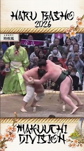 Ura drops Tokihayate – Tsukiotoshi! #sumo #highlights #sumotournament #japan