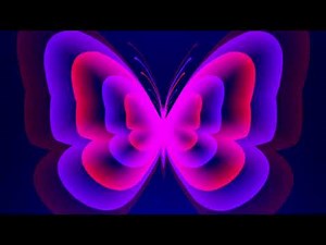 Background for relaxation. Soft butterflies in gradient colors - 4K UHD Video