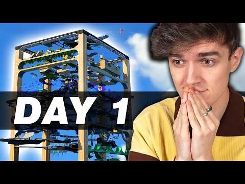 Trackmania's Hardest Backwards Tower 🔴DEEP SLID DAY 1🔴 First To The Top Wins