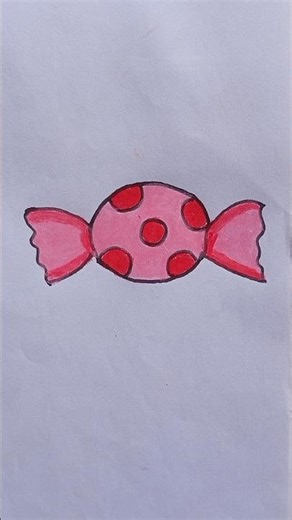 🥰 Cute 🍬 Candy Drawing easy forkids || How to draw Candy🍬#art #shorts #candy #viralvideo #shortvideo