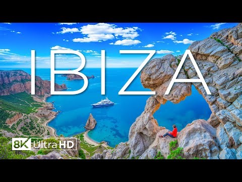 Ibiza 8K UHD - Stunning Beaches and Crystal Clear Waters with Relaxing Music - 8K Video Ultra HD