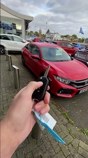 How to fold wing mirrors from the key on Honda Civic #mirror #key #civic