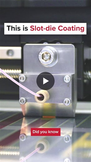 👉 Slot-die Coating Explained in 1 Minute⏱️  Slot-die coating is a super precise way to lay down liquid materials on a surface.It uses a narrow slot-die head to control the flow. This ensures the… | infinityPV